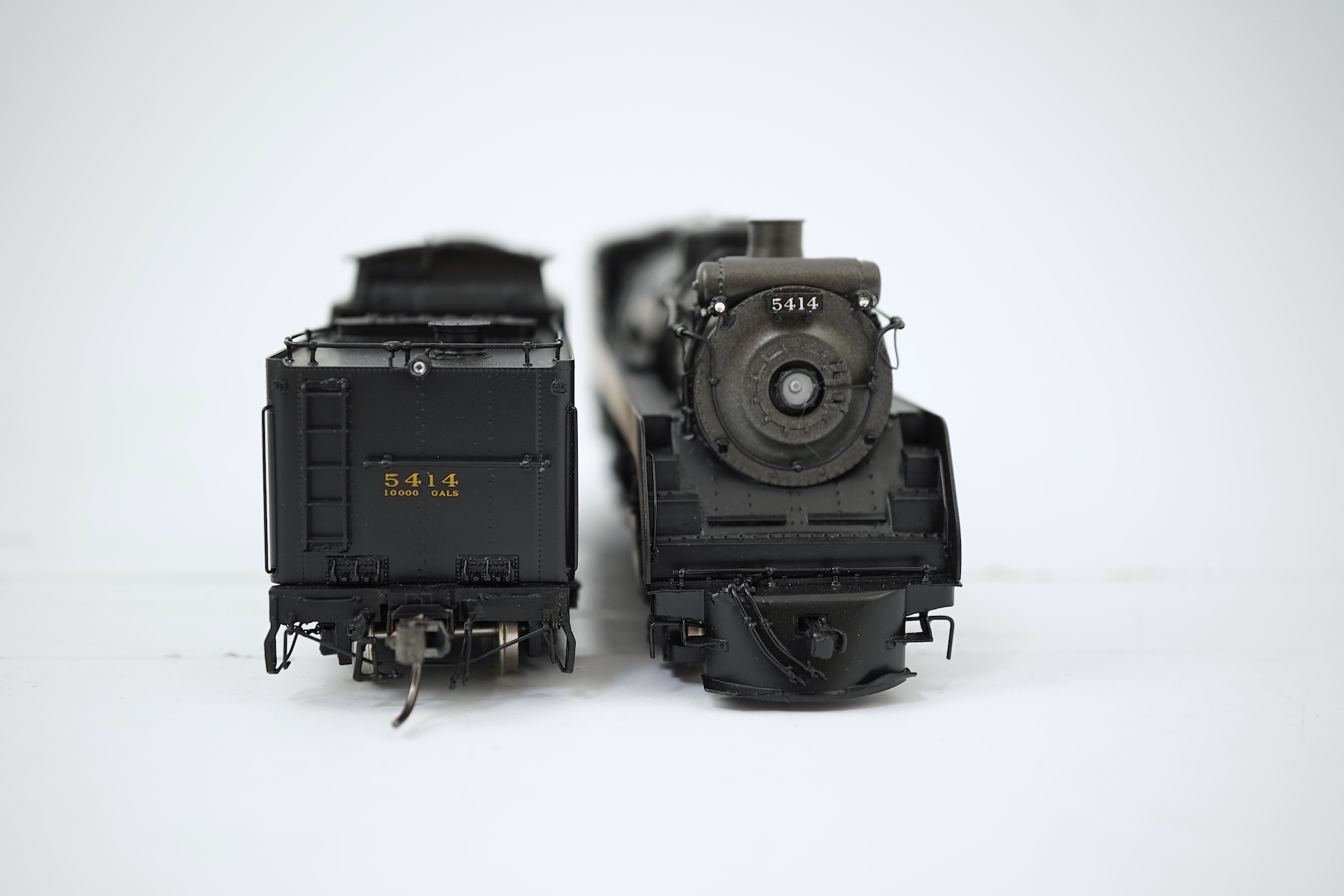 A boxed HO gauge Division Point model of Canadian Pacific Railway P-2g, 5414, 2-8-2 locomotive with bogie tender, powered for two rail operation.